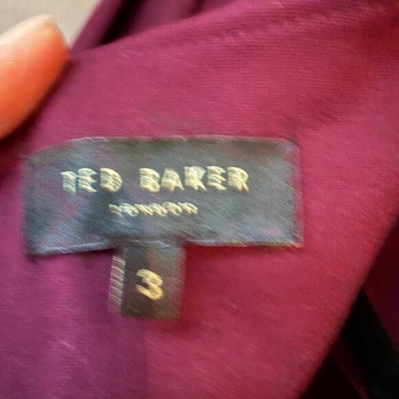 Pre-Loved Ted Baker Lolar Bell Sleeved Top - Size 8/10 - Picture 6 of 7
